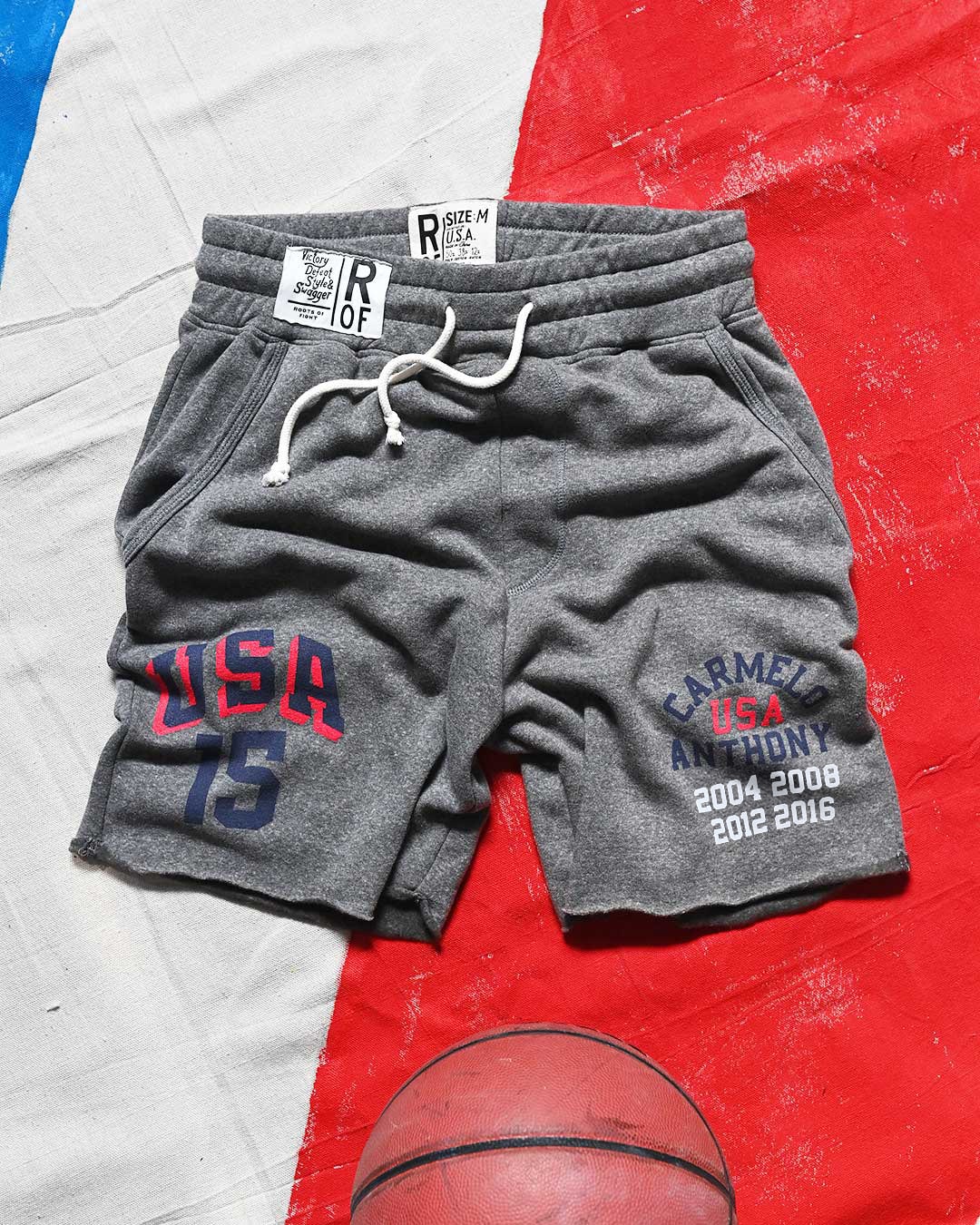 Melo Anthony Games USA Grey Shorts - Roots of Fight