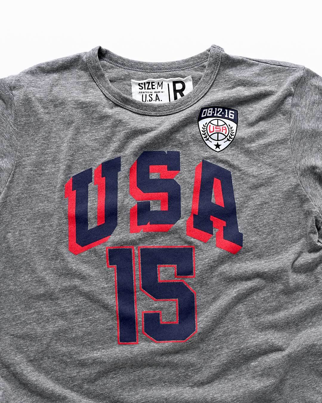 Melo Anthony Games USA Grey Tee - Roots of Fight