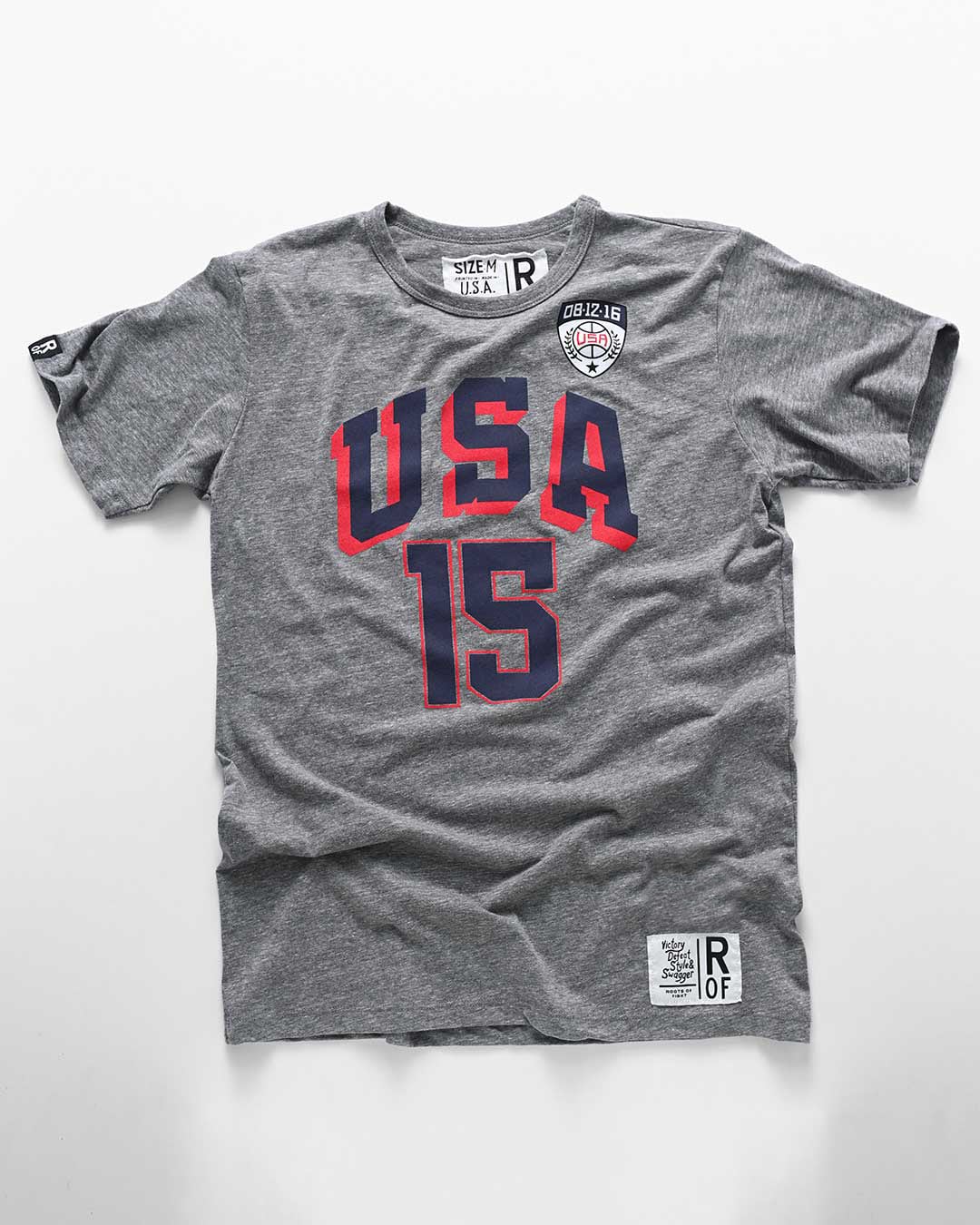 Melo Anthony Games USA Grey Tee - Roots of Fight