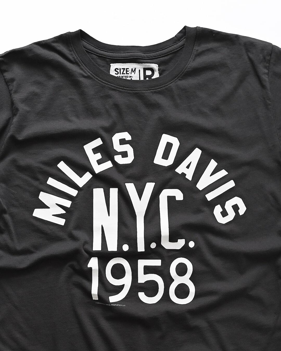 Miles Davis 1958 NYC Black Tee - Roots of Fight