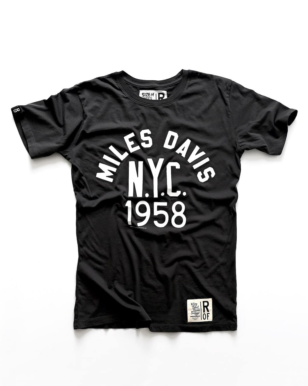 Miles Davis 1958 NYC Black Tee - Roots of Fight