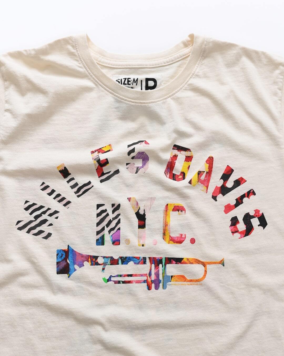 Miles Davis NY Trumpet White Tee - Roots of Fight