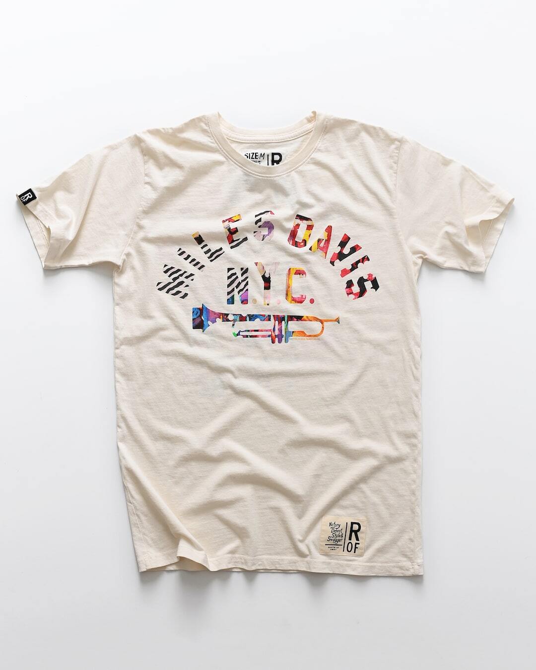 Miles Davis NY Trumpet White Tee - Roots of Fight