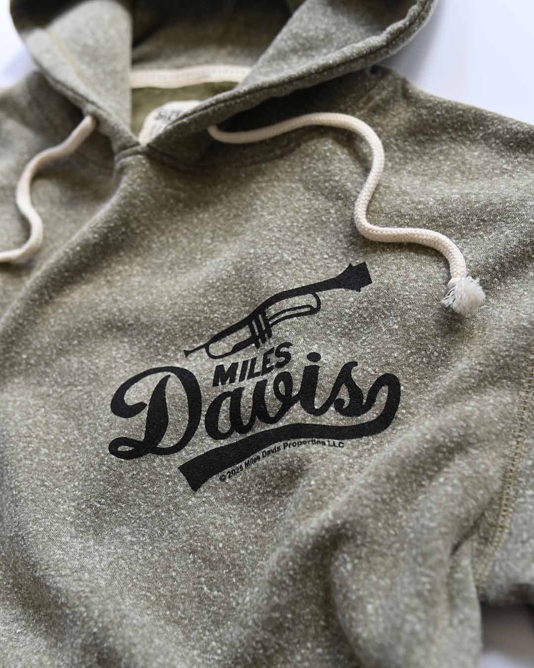 Miles Davis NYC Trumpet Olive PO Hoody - Roots of Fight
