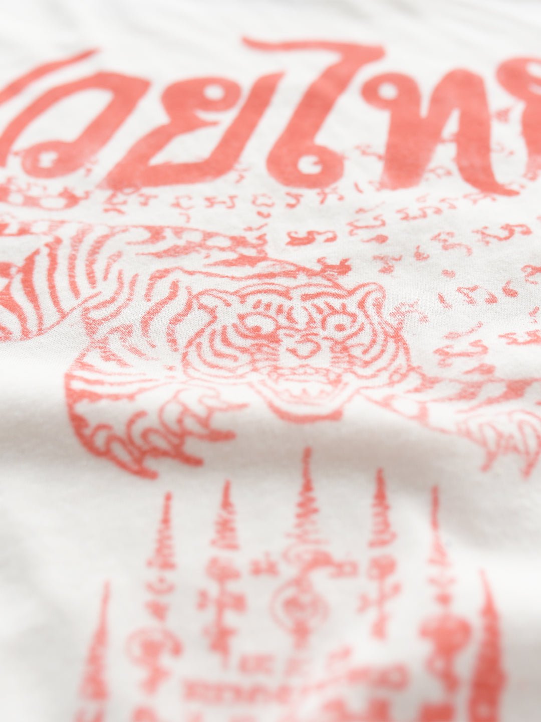 Muay Thai Tiger Women's White Tee - Roots of Fight