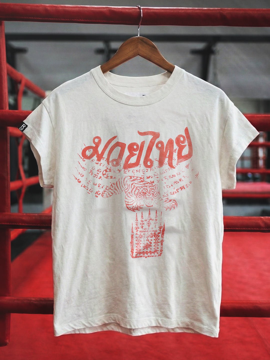 Muay Thai Tiger Women's White Tee - Roots of Fight