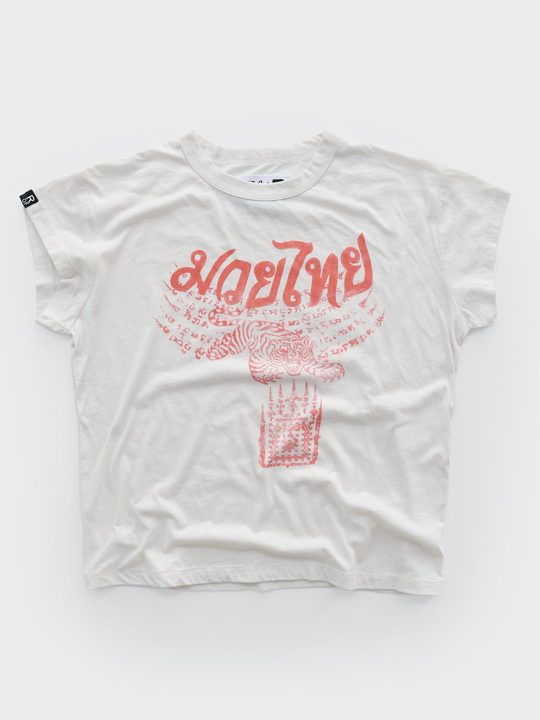 Muay Thai Tiger Women's White Tee - Roots of Fight