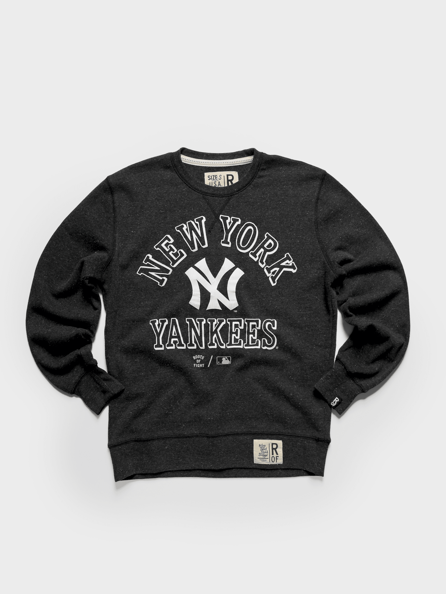 NY Yankees Black Sweatshirt - Roots of Fight