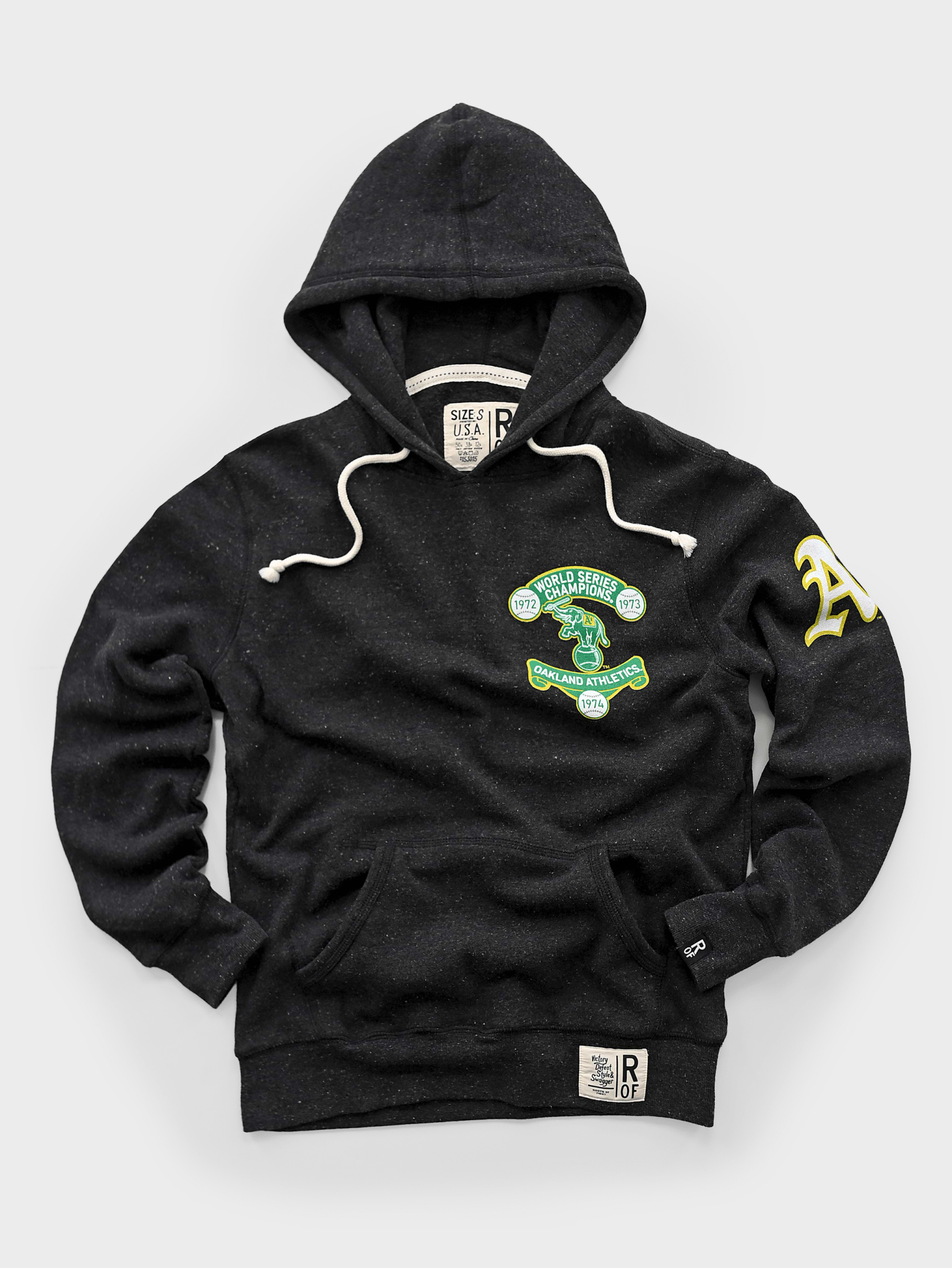 OAK A's '70S Dynasty Black PO Hoody - Roots of Fight