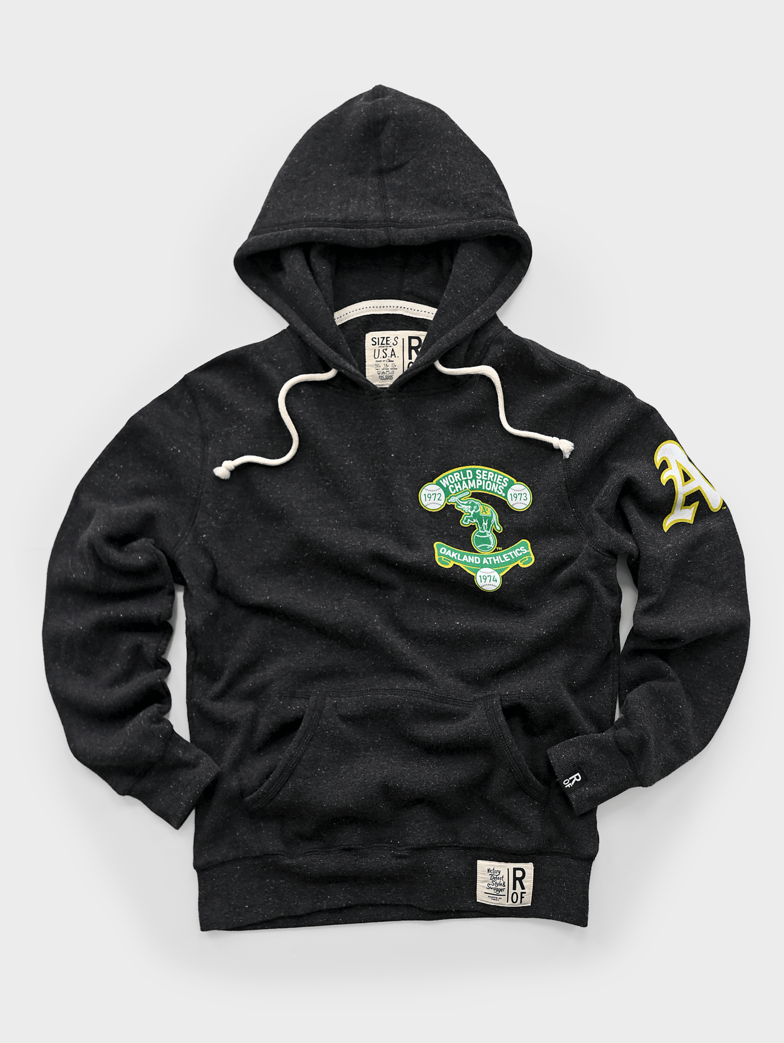 OAK A's '70S Dynasty Black PO Hoody - Roots of Fight