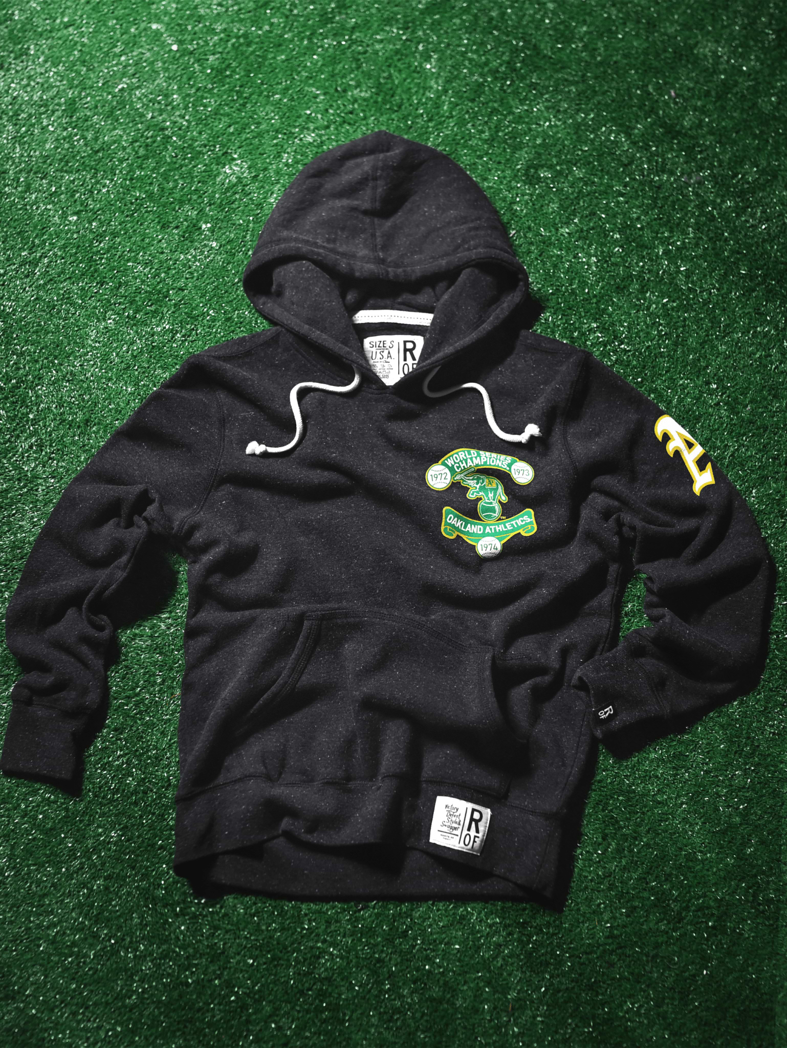 OAK A's '70S Dynasty Black PO Hoody - Roots of Fight