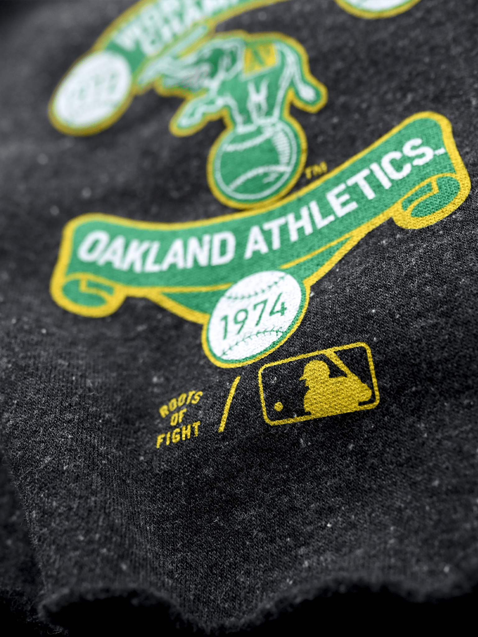 OAK A's Three-Peat Dynasty Black Shorts - Roots of Fight