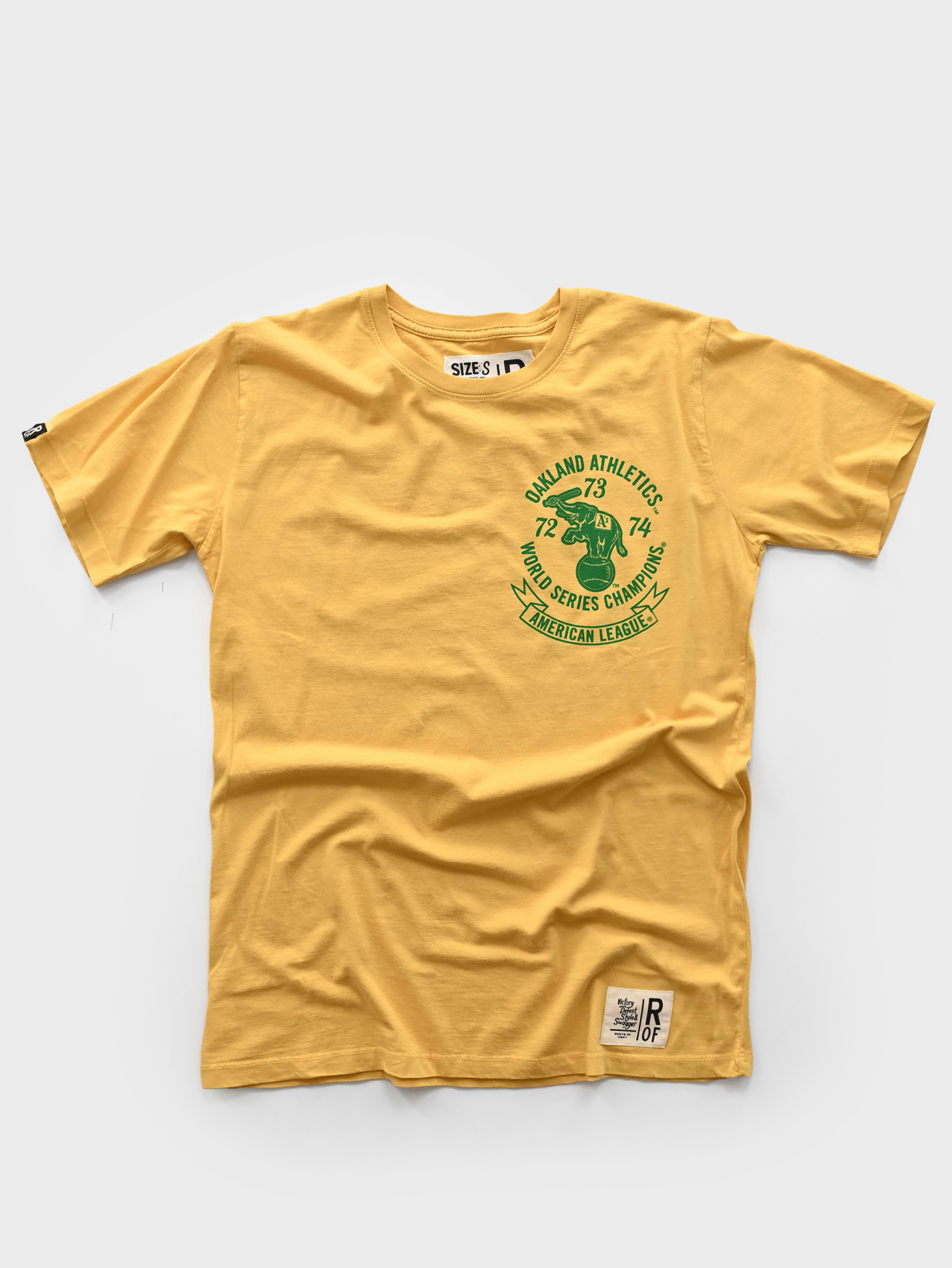 OAK A's Three-Peat Dynasty Gold Tee - Roots of Fight