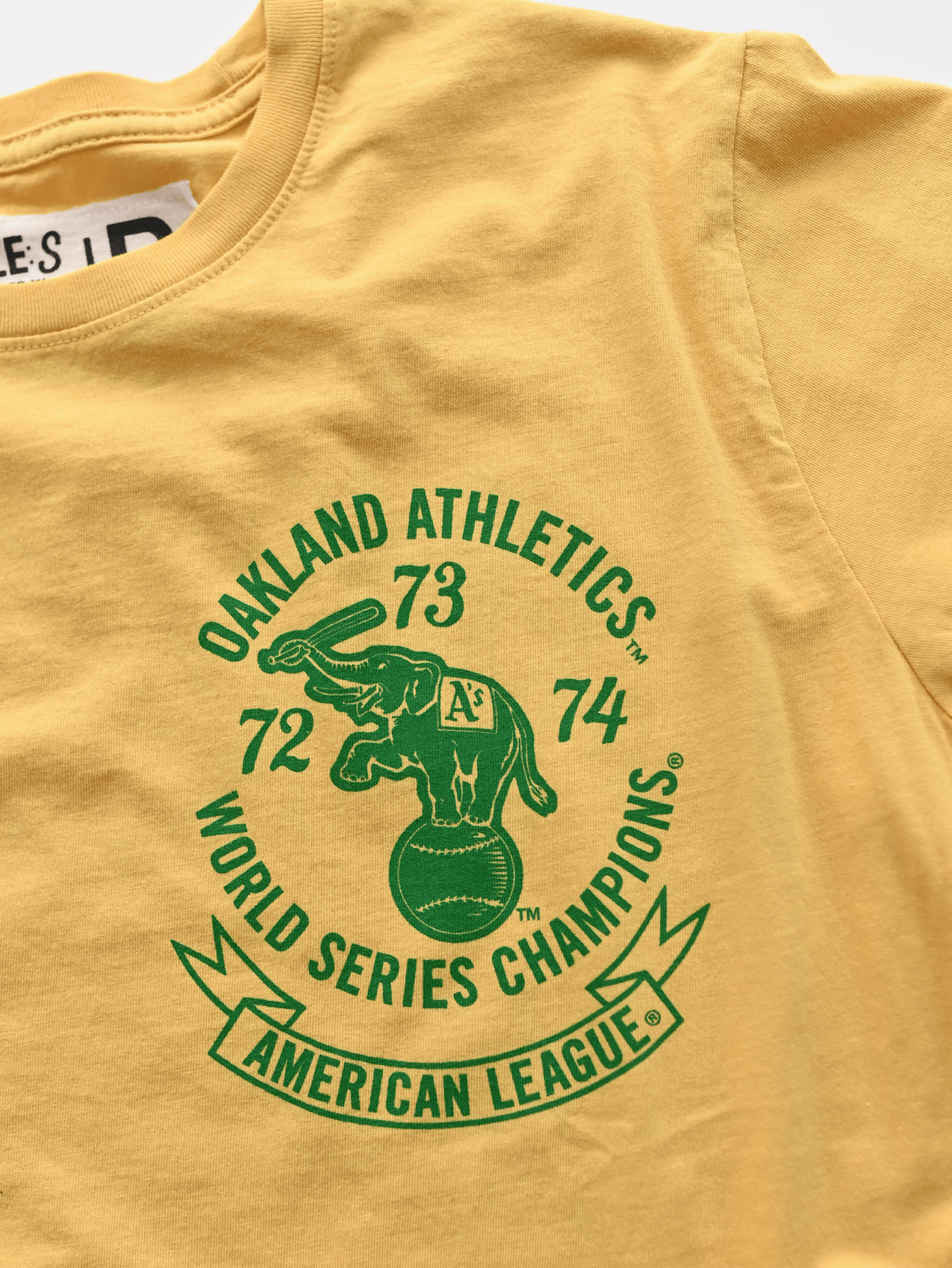 OAK A's Three-Peat Dynasty Gold Tee - Roots of Fight