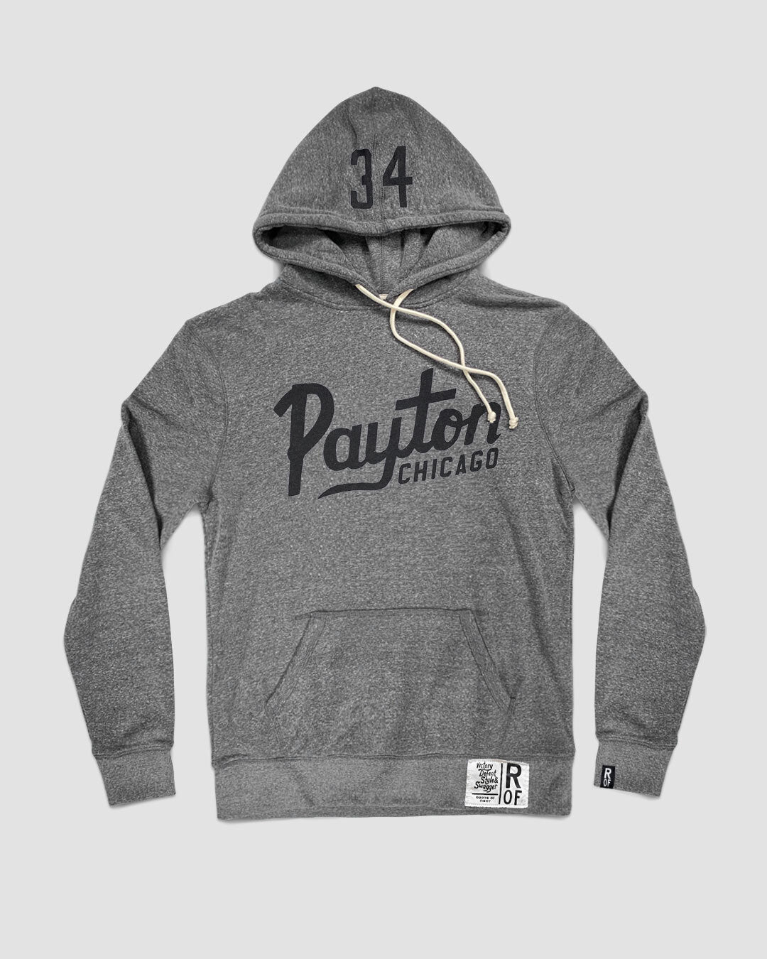 Payton Script Super Soft Grey PO Hoody - Roots of Fight