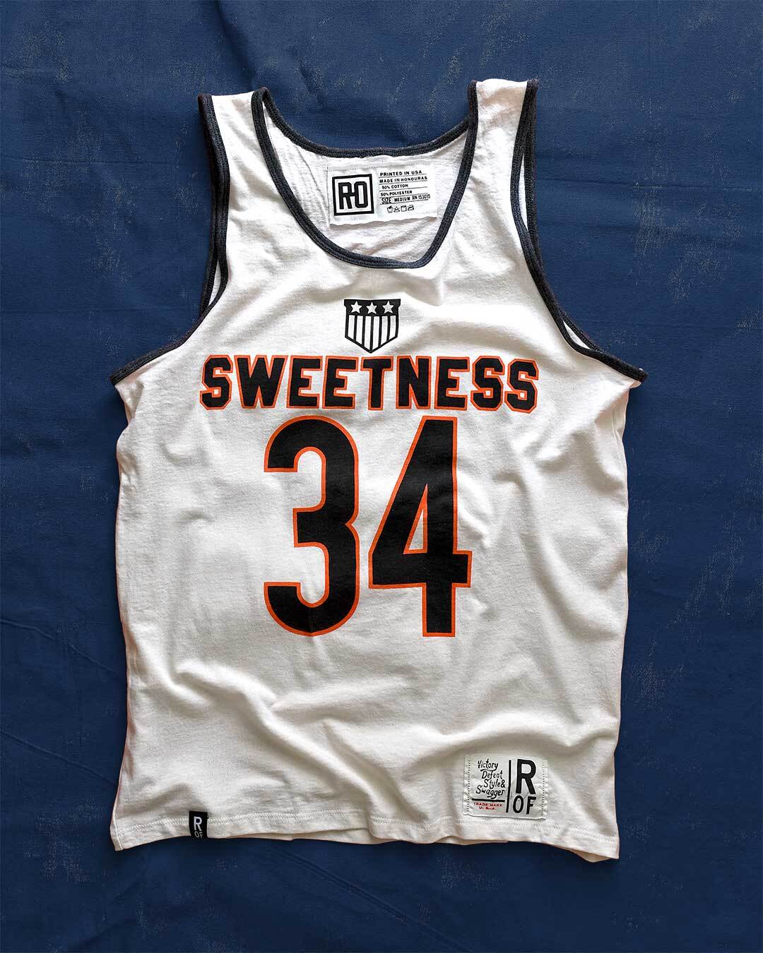 Payton Sweetness #34 Vintage White Tank - Roots of Fight
