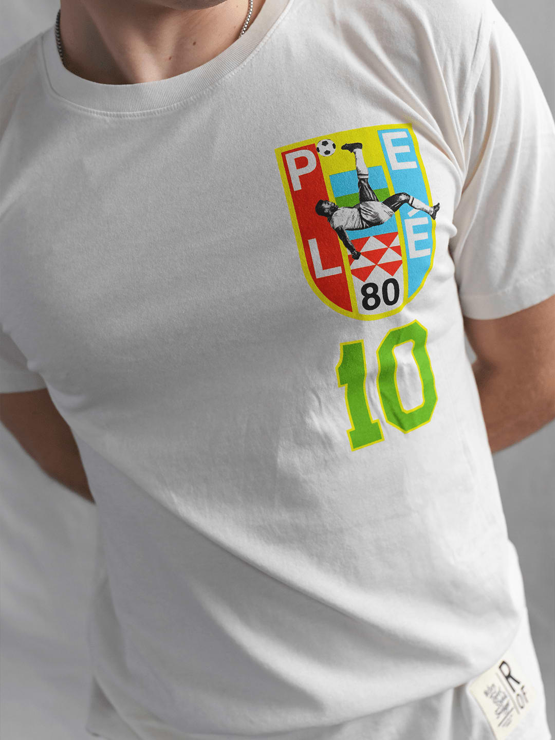 Pelé 10 Brasil White Tee - Roots of Fight