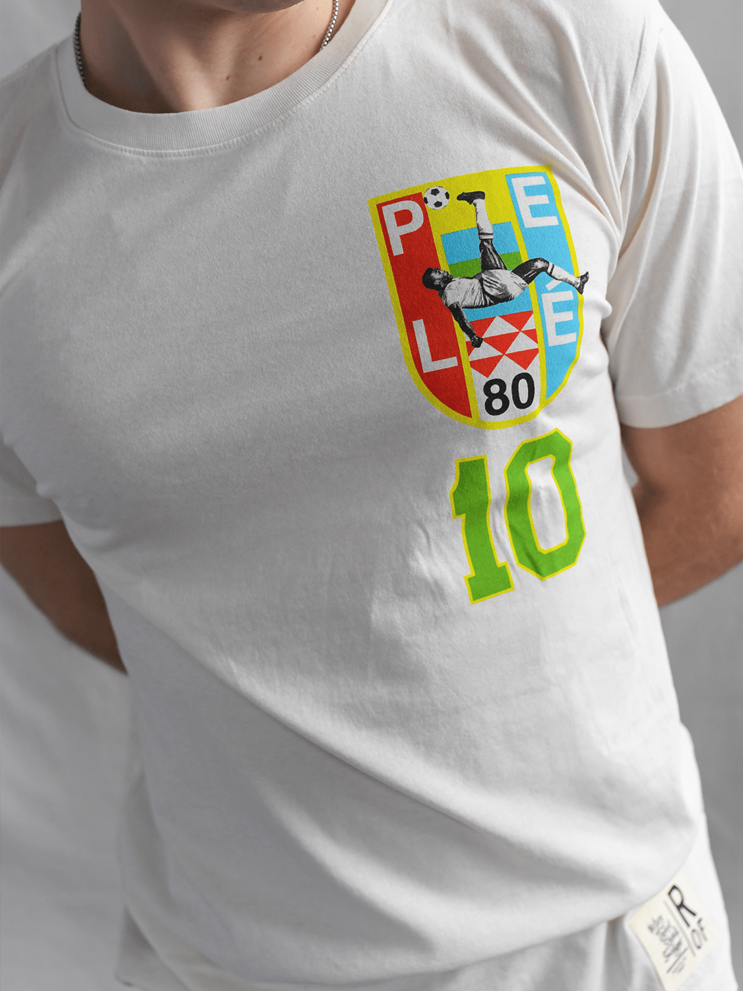 Pelé 10 Brasil White Tee - Roots of Fight