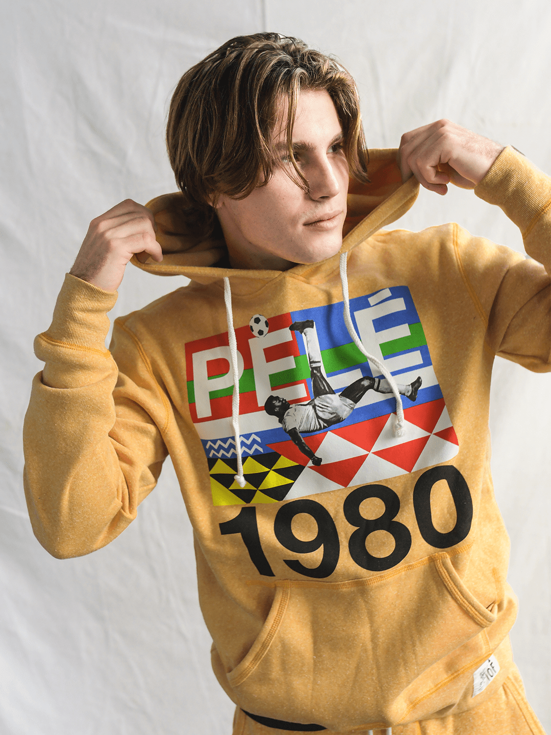 Pelé Brasil 1980 Gold PO Hoody - Roots of Fight