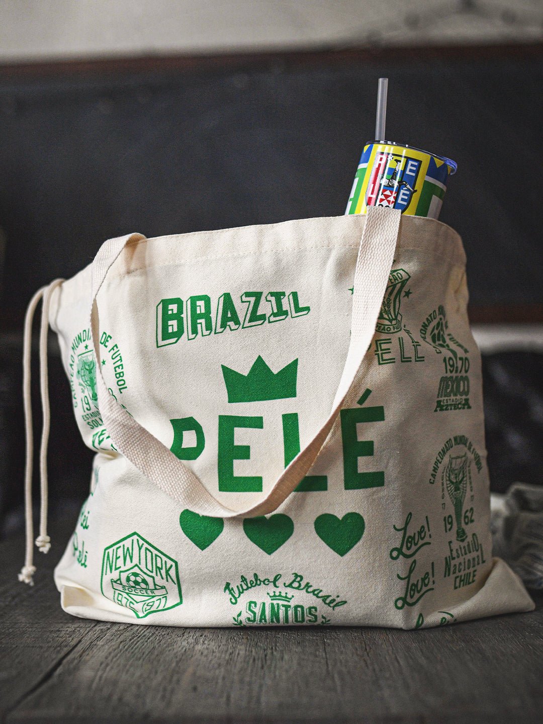 Pelé Legacy Of Love Ivory Tote Bag - Roots of Fight