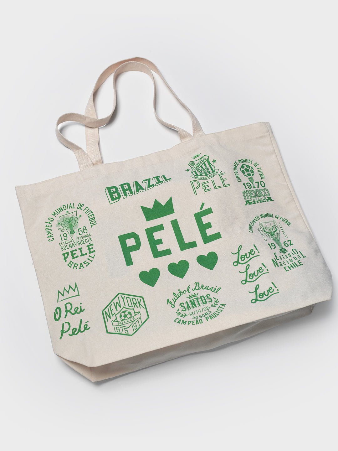 Pelé Legacy Of Love Ivory Tote Bag - Roots of Fight