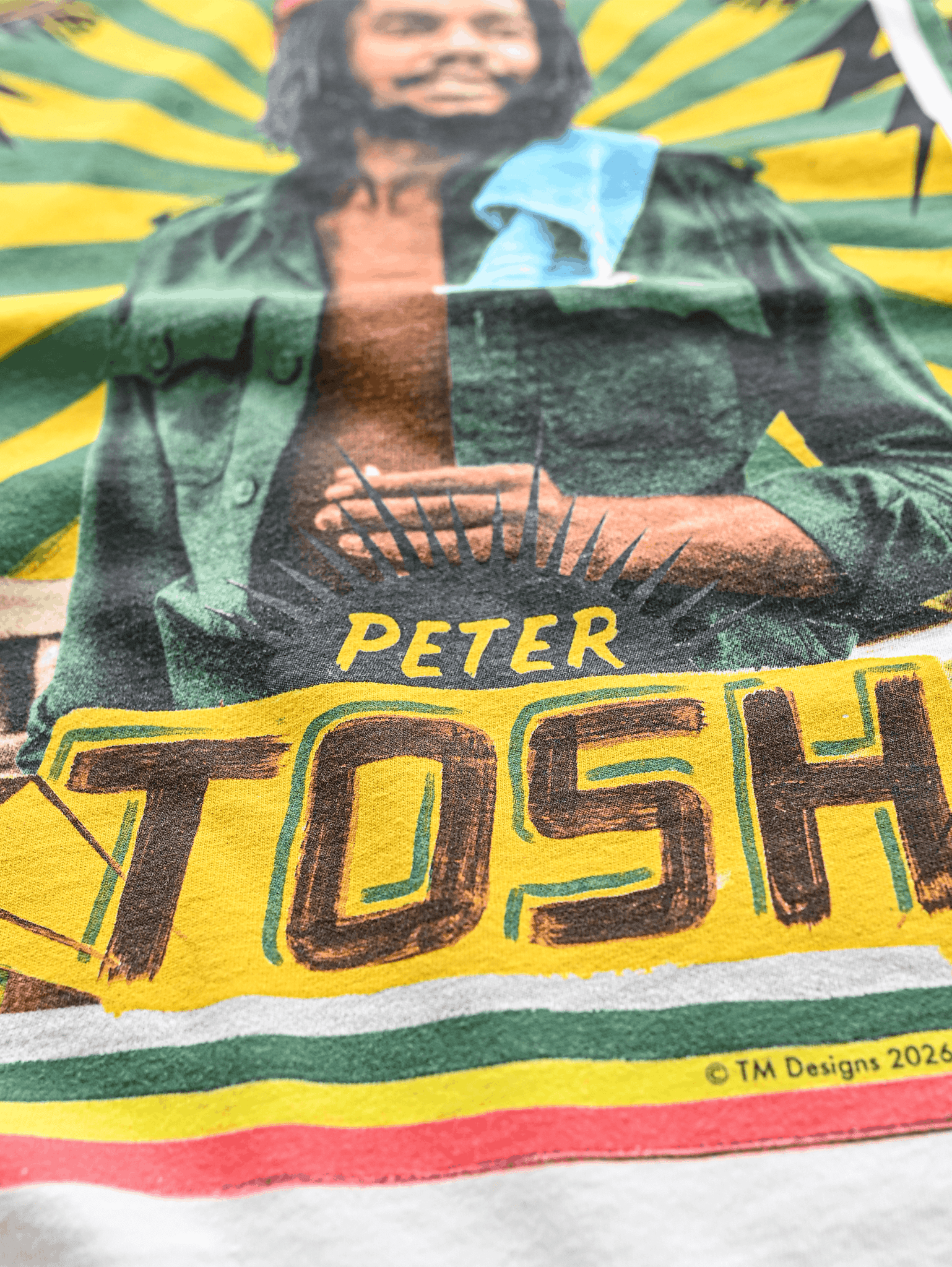 Peter Tosh Stepping Razor White Tee - Roots of Fight