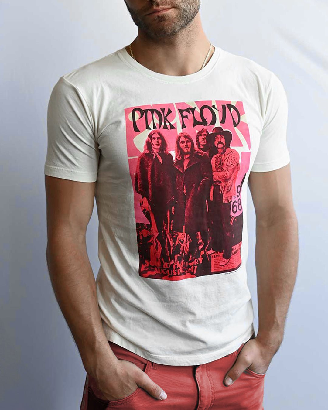 Pink Floyd 1968 White Photo Tee - Roots of Fight