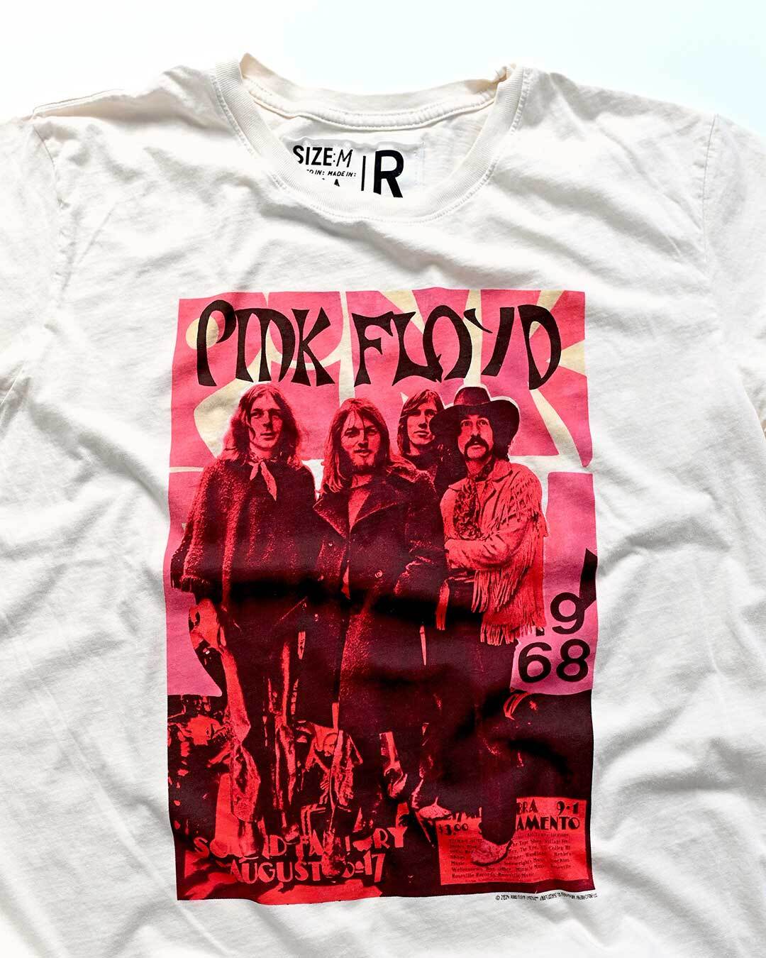 Pink Floyd 1968 White Photo Tee - Roots of Fight