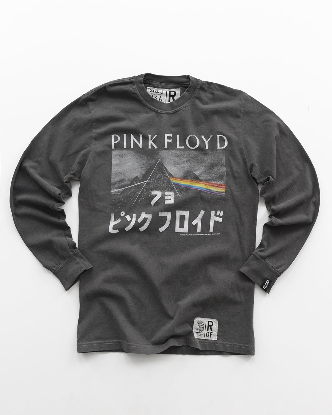 Pink Floyd '73 Dark Side Charcoal Long Sleeve Tee