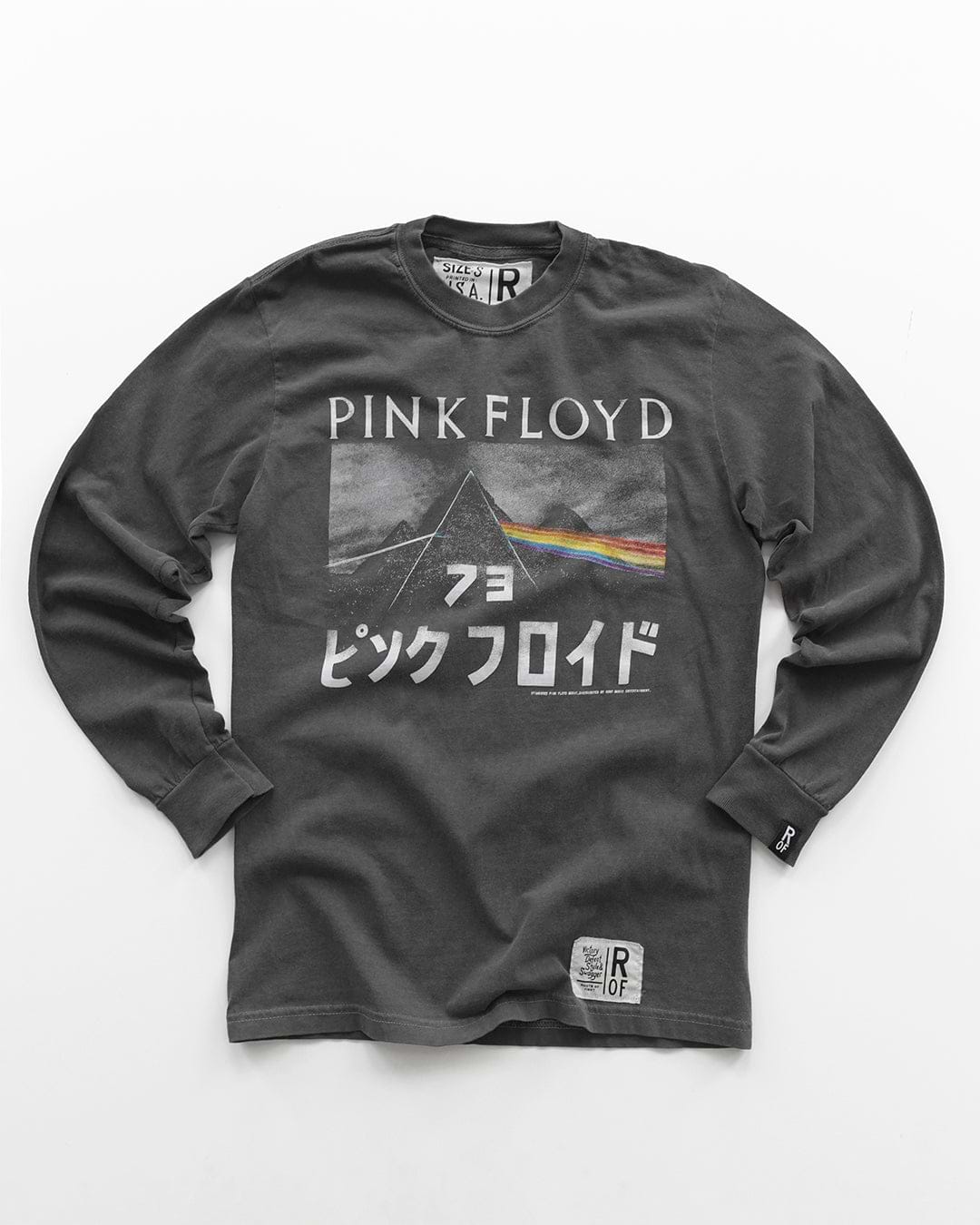 Pink Floyd '73 Dark Side Charcoal Long Sleeve Tee - Roots of Fight
