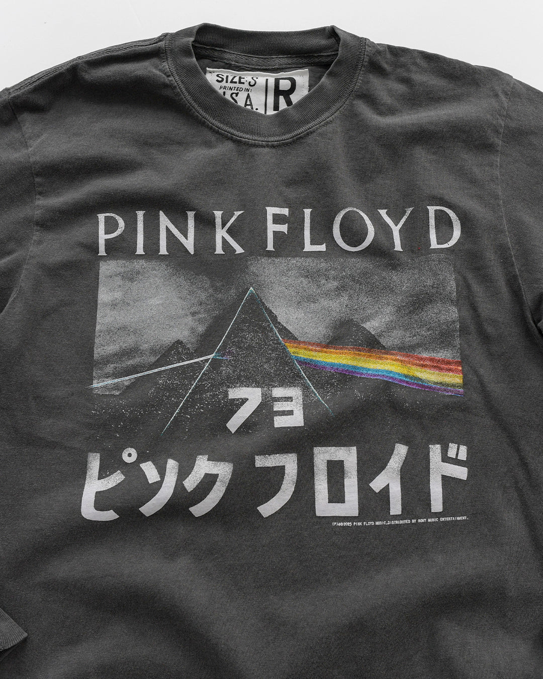 Pink Floyd '73 Dark Side Charcoal Long Sleeve Tee