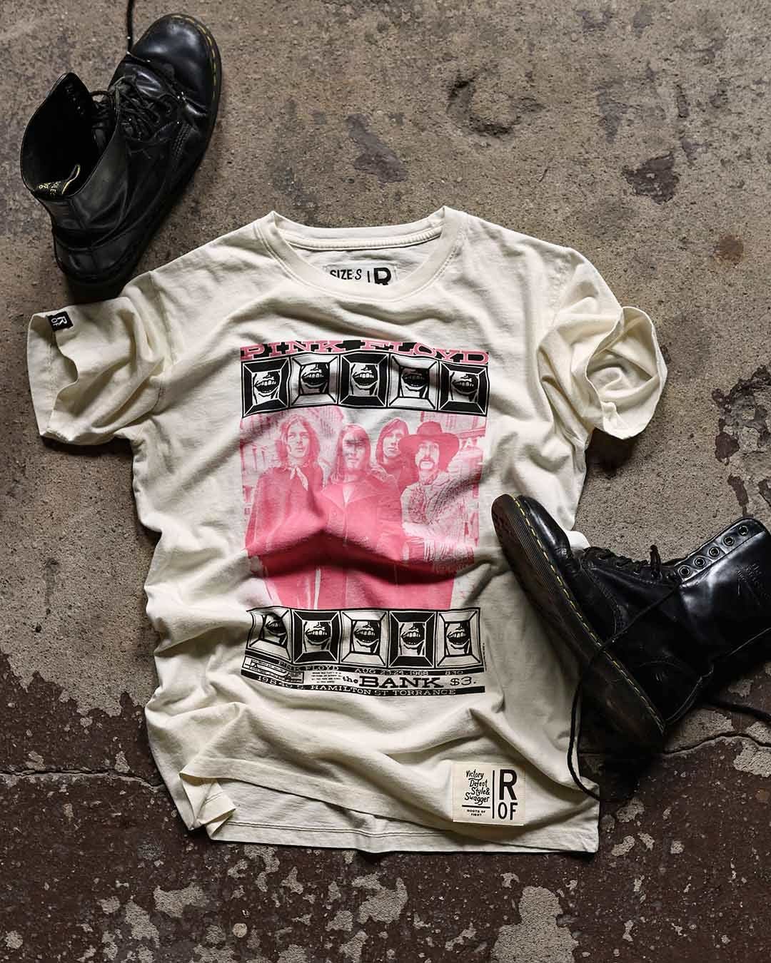 Pink Floyd Vintage Concert White Tee - Roots of Fight