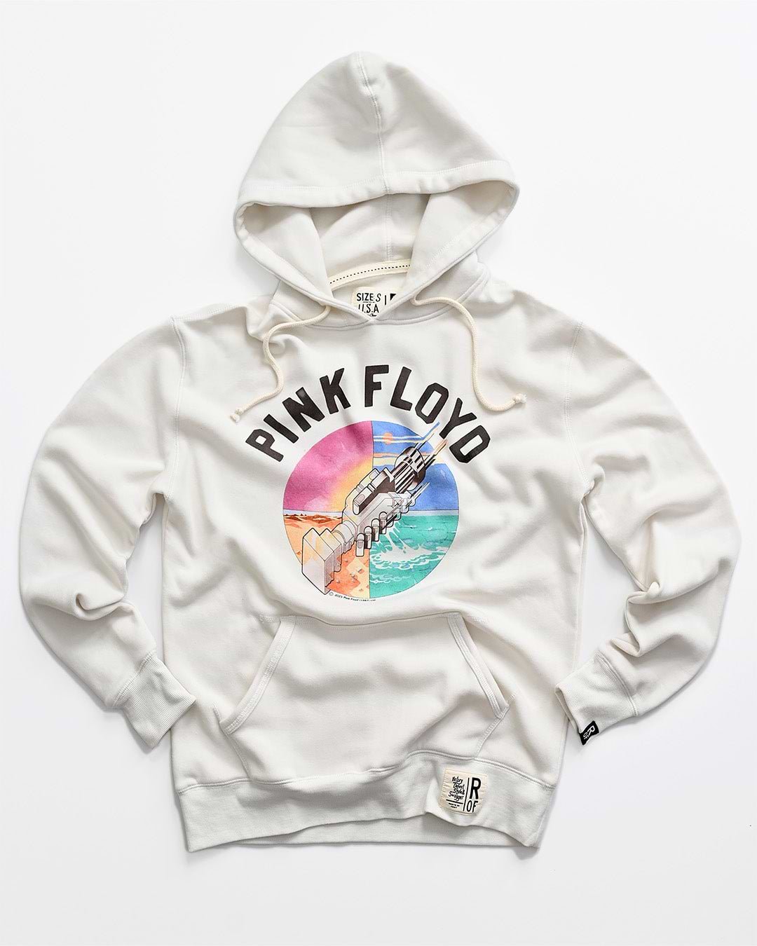 Pink Floyd Wish You Were Here White PO Hoody