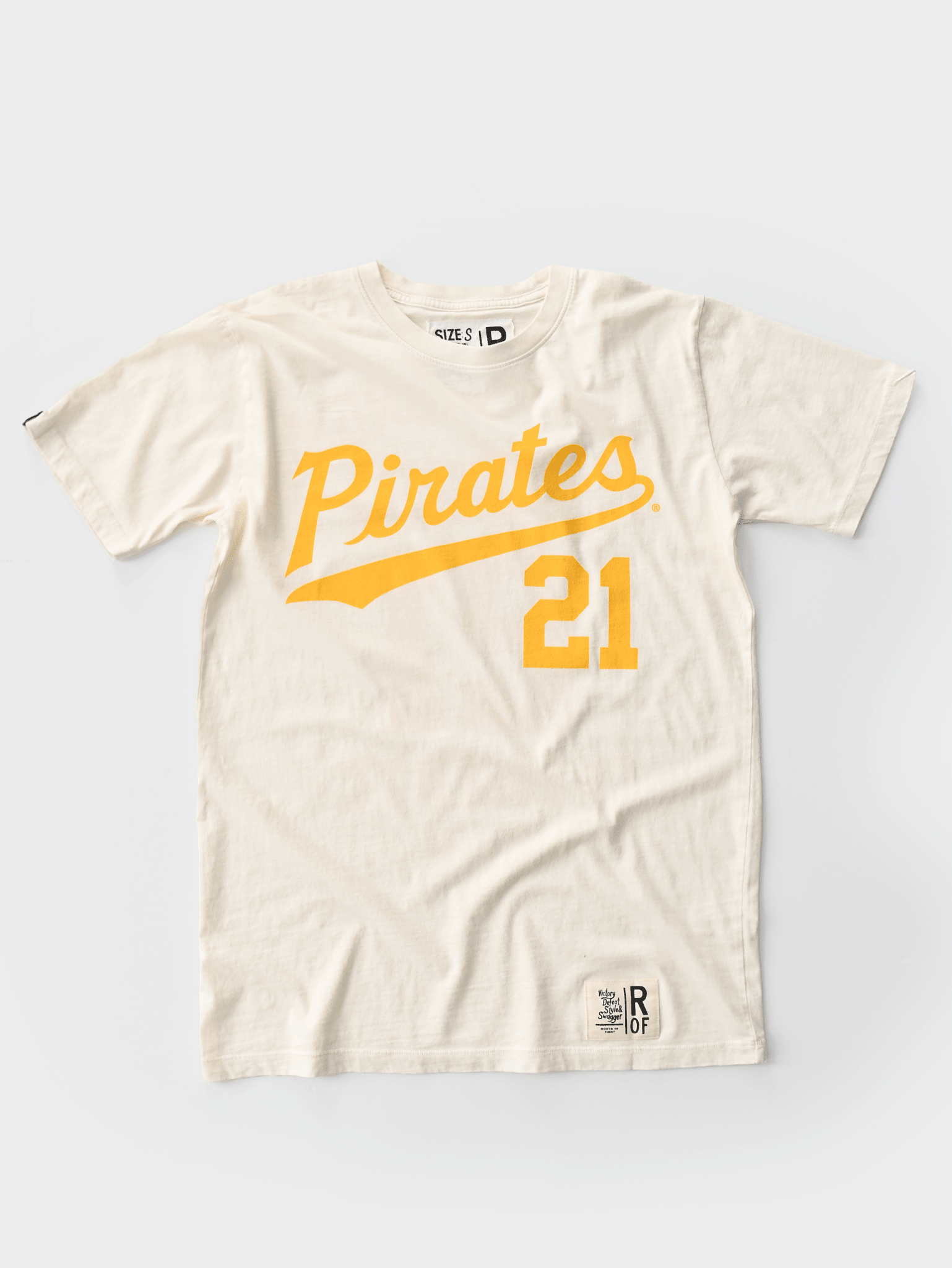 PIT Pirates Roberto Clemente '60 White Tee - Roots of Fight