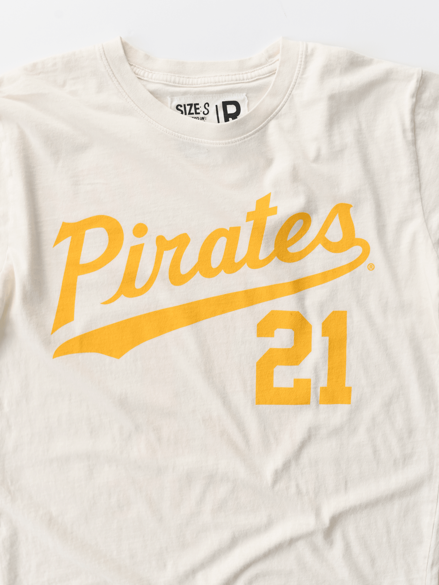 PIT Pirates Roberto Clemente '60 White Tee - Roots of Fight