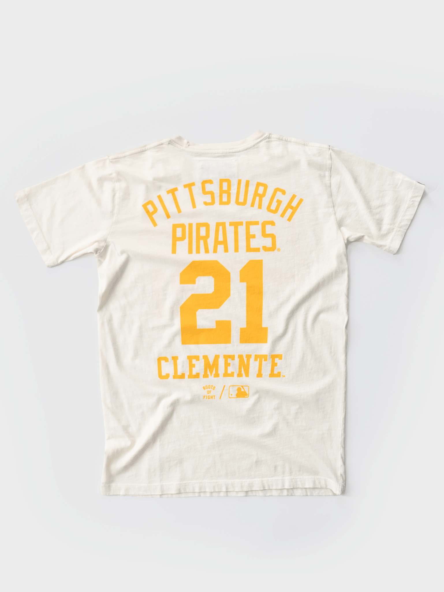 PIT Pirates Roberto Clemente '60 White Tee - Roots of Fight