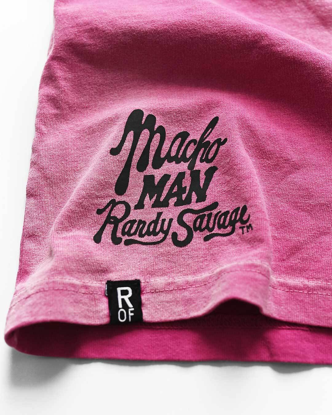 Randy Savage Beach Wash Pink Muscle Tee - Roots of Fight