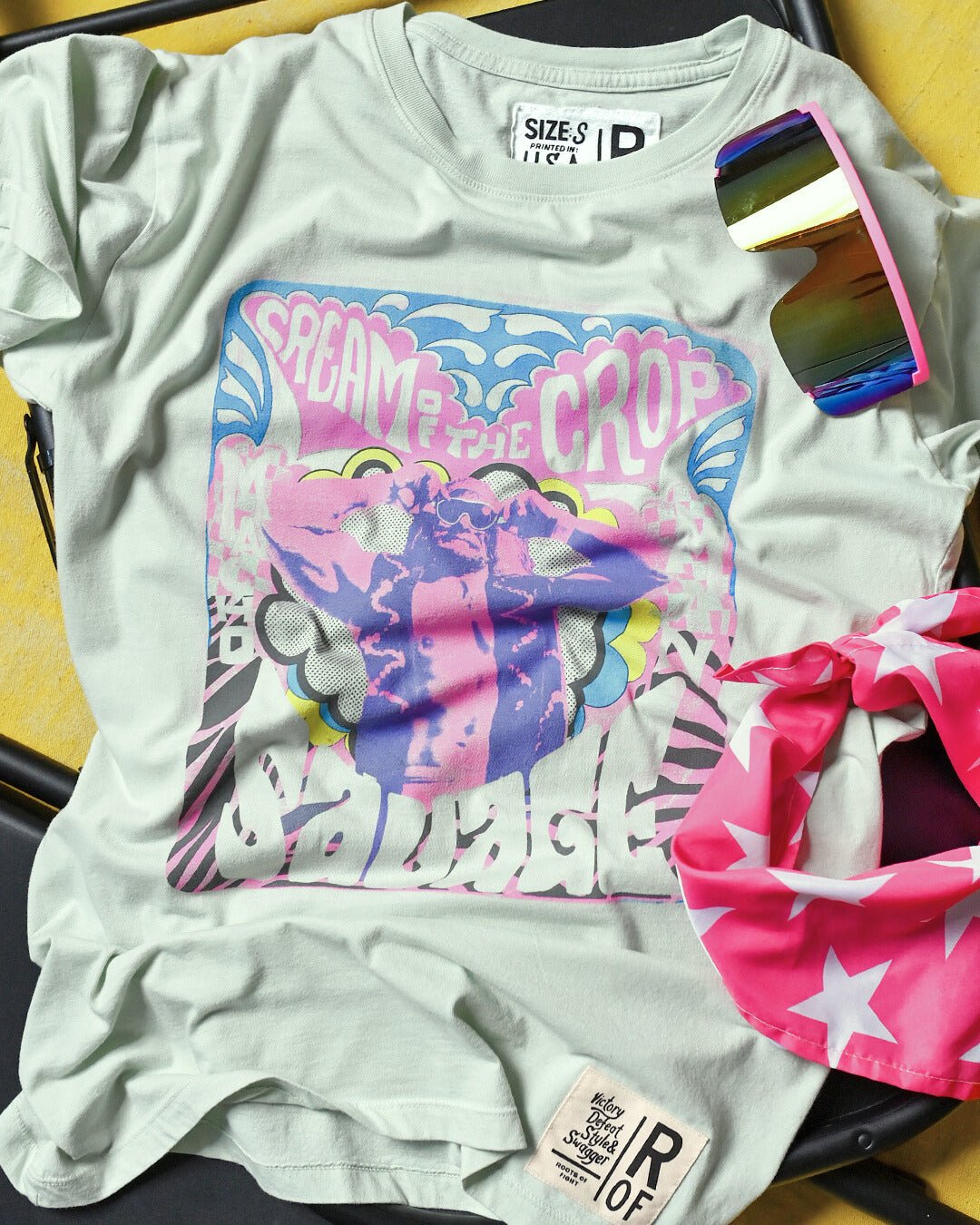 Randy Savage Retro Photo Mint Tee - Roots of Fight