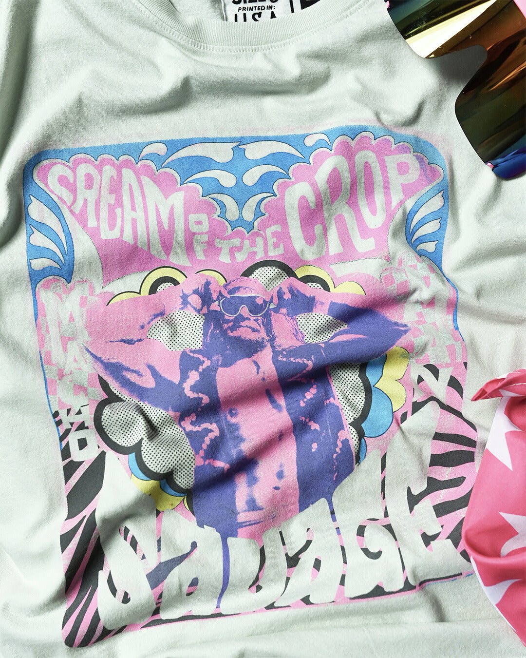 Randy Savage Retro Photo Mint Tee - Roots of Fight