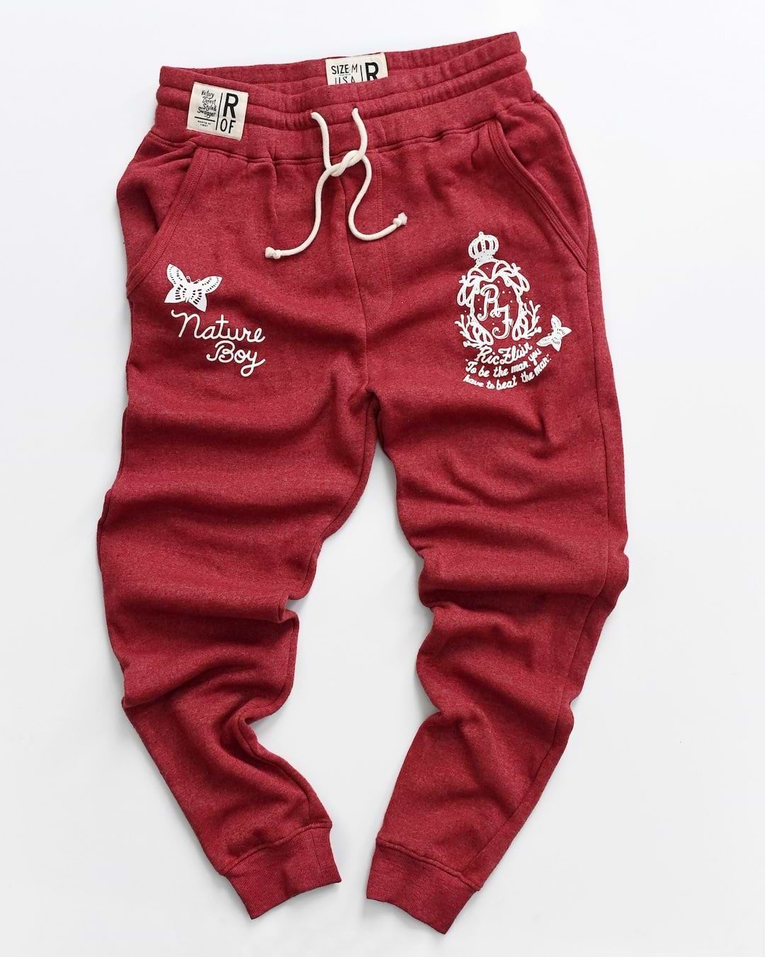 Ric Flair &#39;To Be The Man&#39; Cardinal Sweatpants - Roots of Fight
