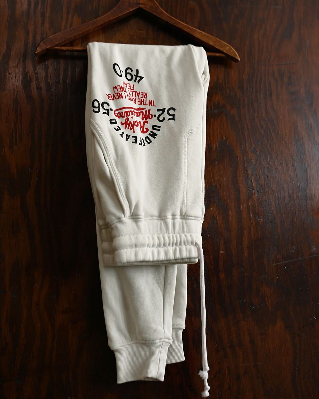 Rocky Marciano Undefeated Champ White Sweatpants - Roots of Fight