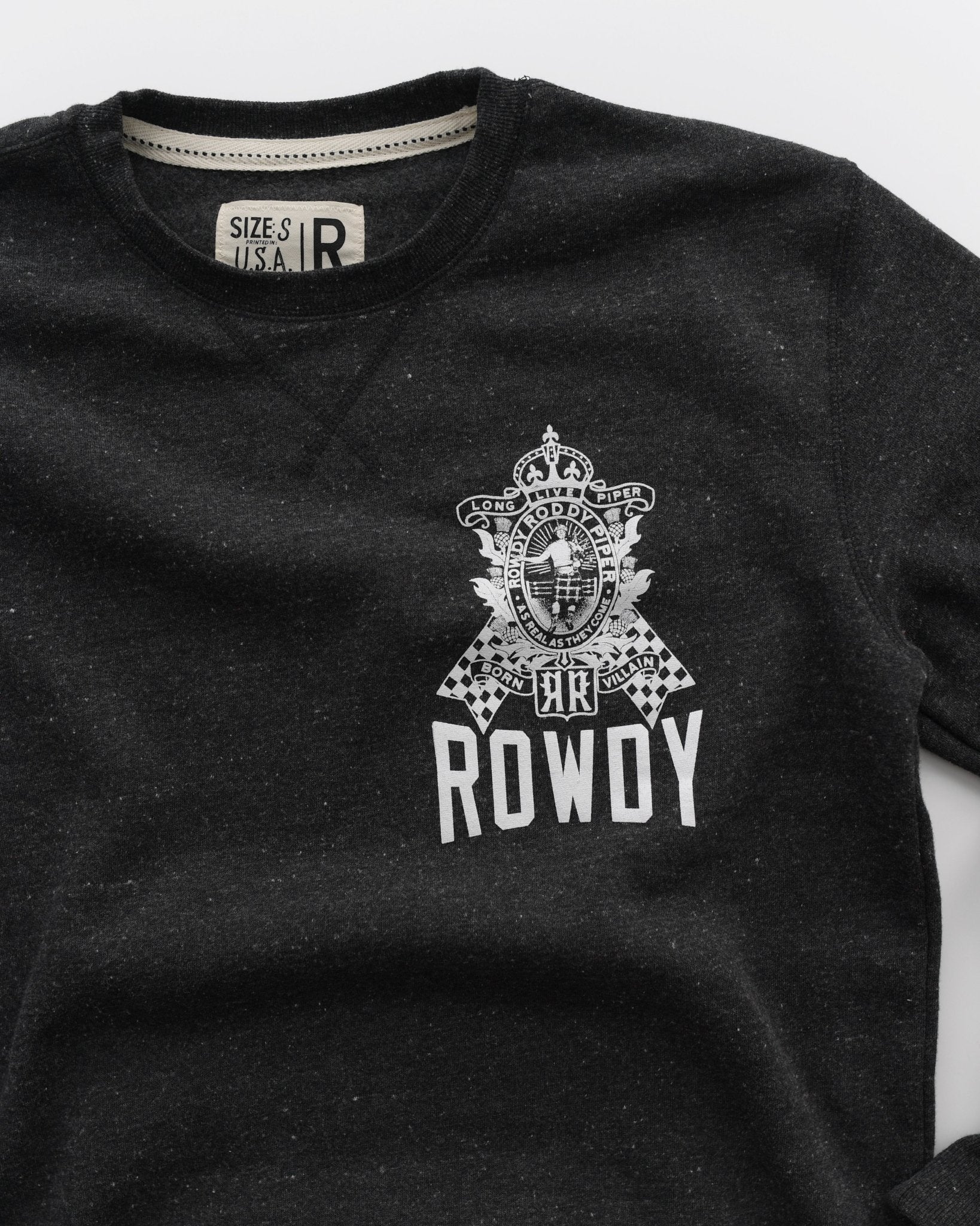 Roddy Piper Born Villain Black Sweatshirt - Roots of Fight