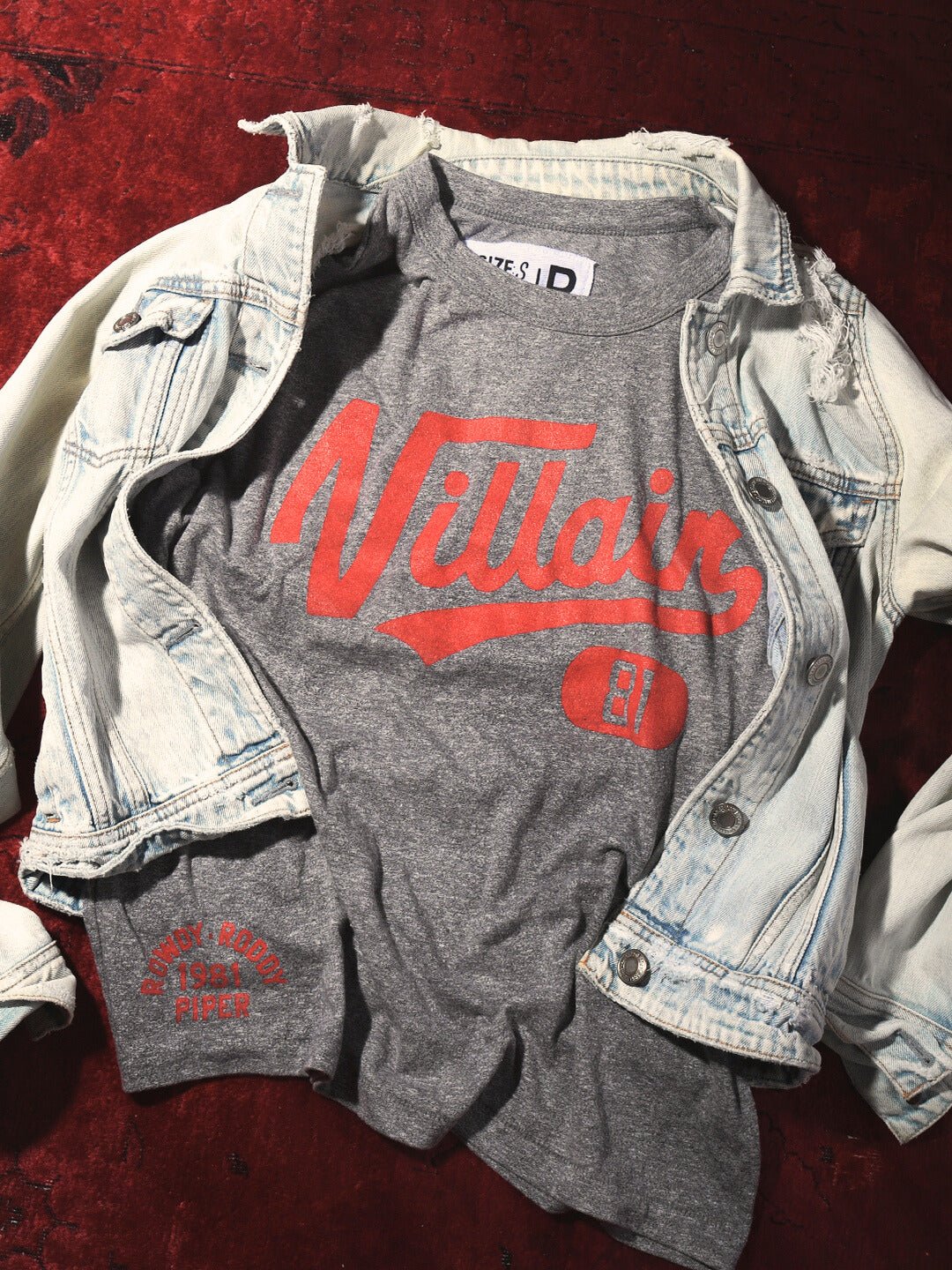 Roddy Piper Villain Women's Grey Tee - Roots of Fight