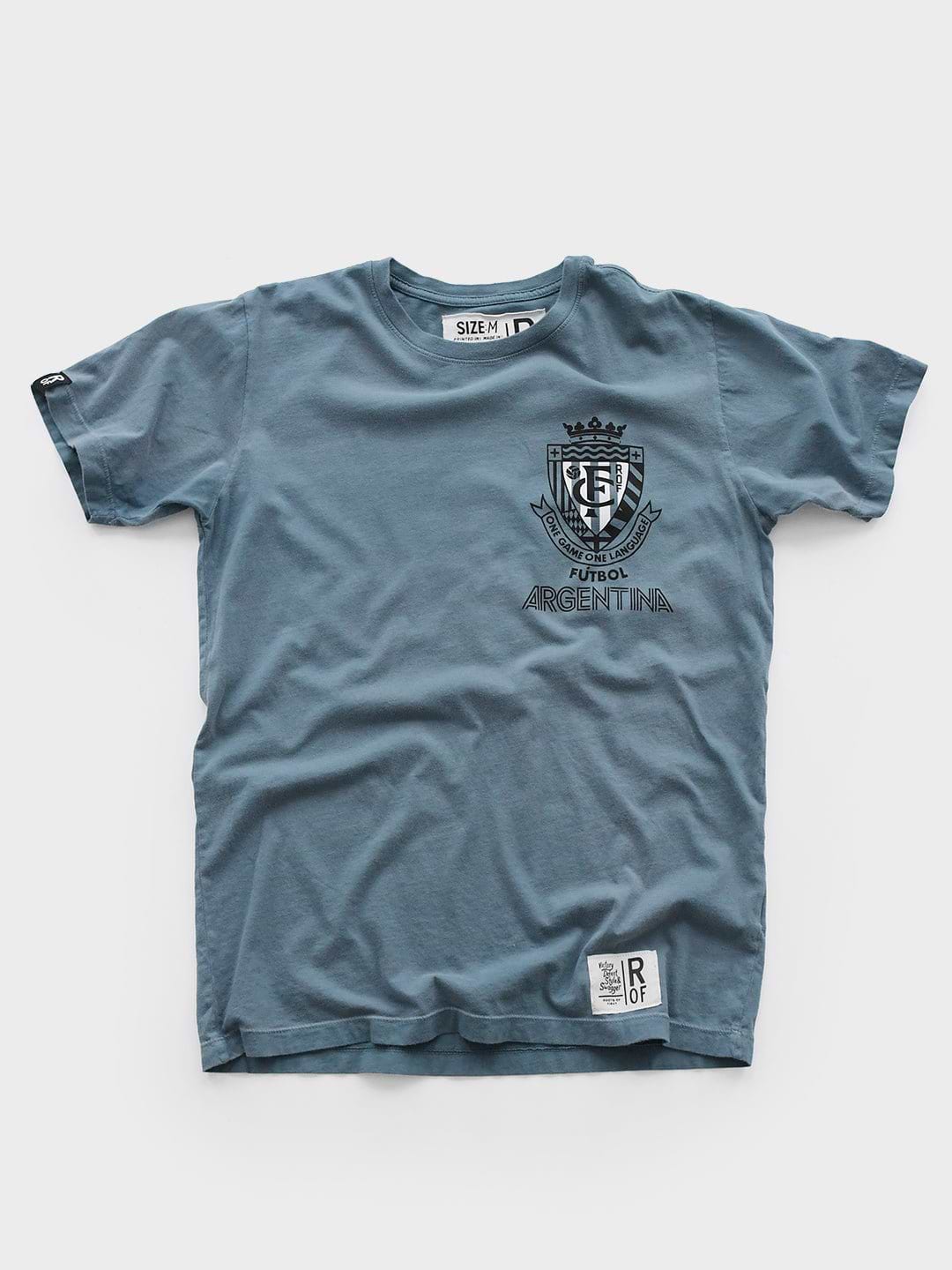 ROF - Argentina Fútbol One Language Blue Tee - Roots of Fight
