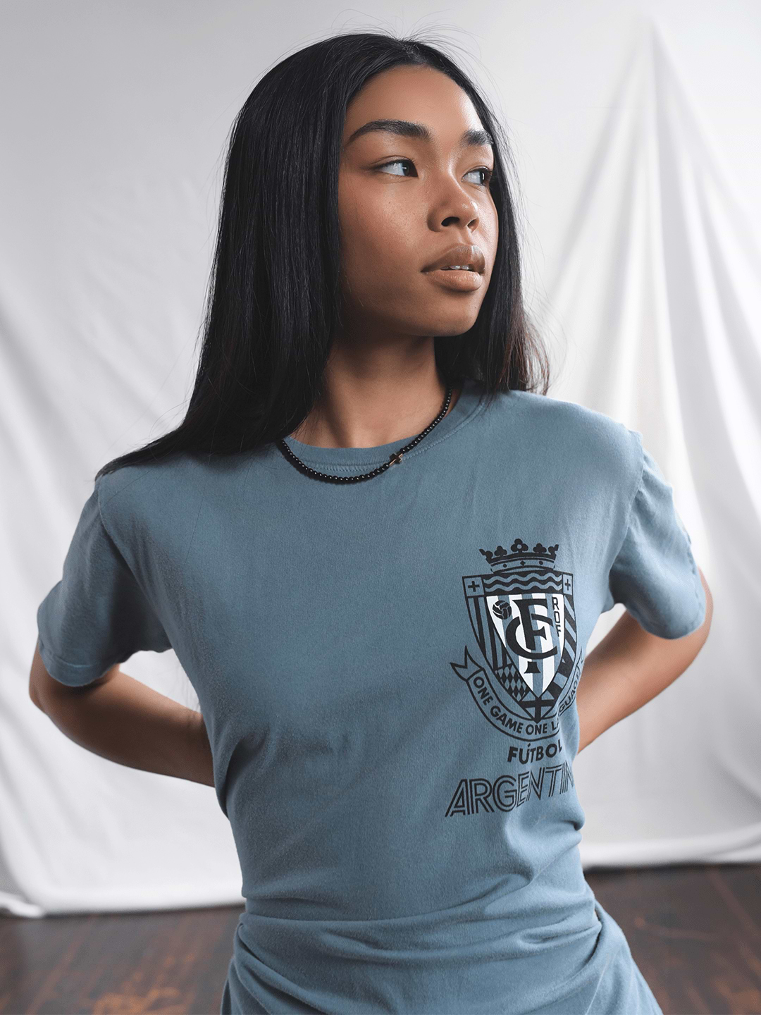 ROF - Argentina Fútbol One Language Blue Tee - Roots of Fight