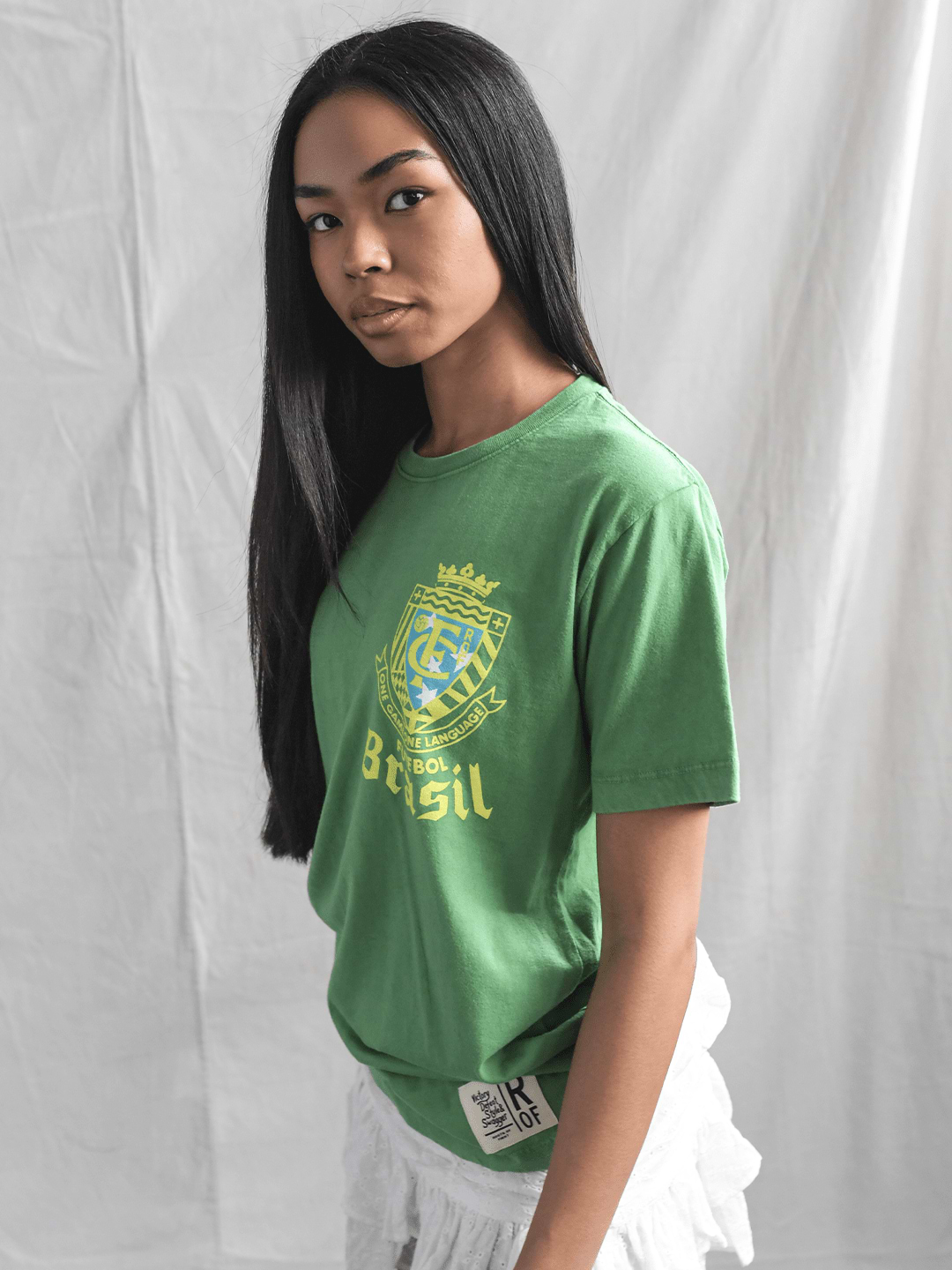 ROF Brasil Futebol One Language Green Tee - Roots of Fight
