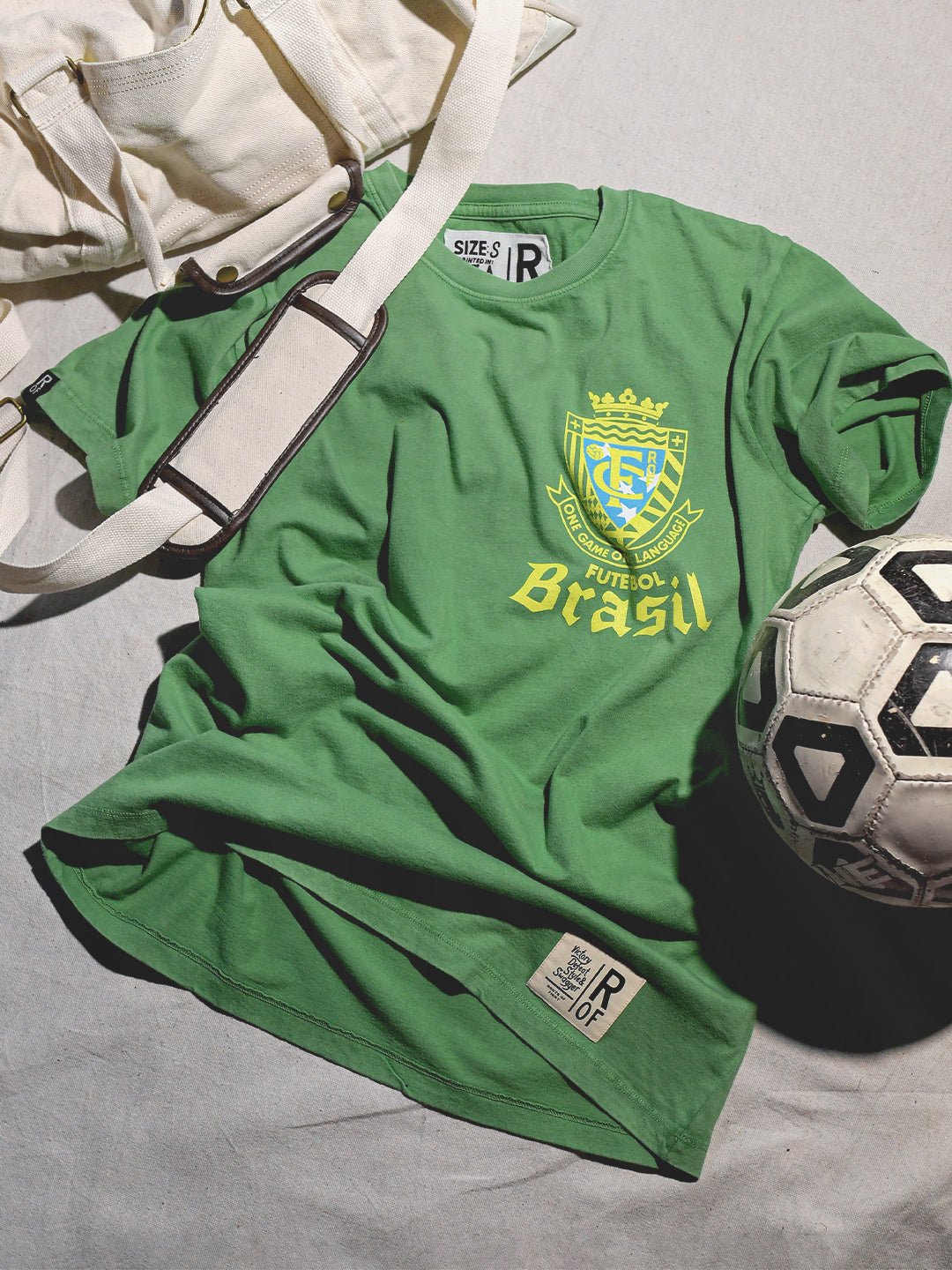 ROF Brasil Futebol One Language Green Tee - Roots of Fight