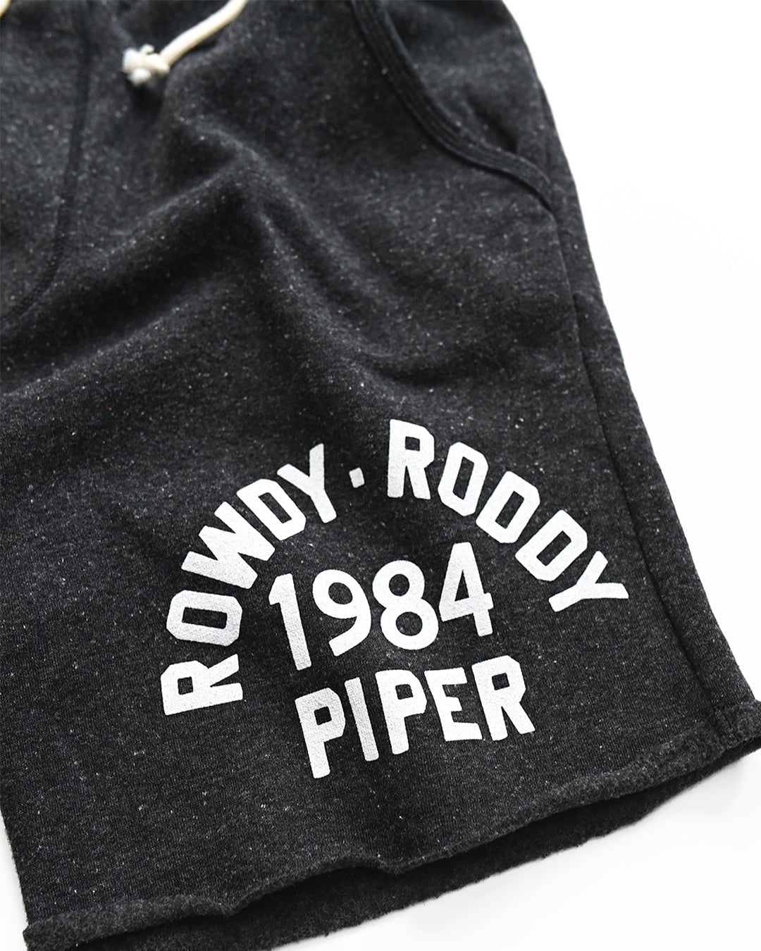Rowdy Roddy Piper 1984 Black Shorts - Roots of Fight