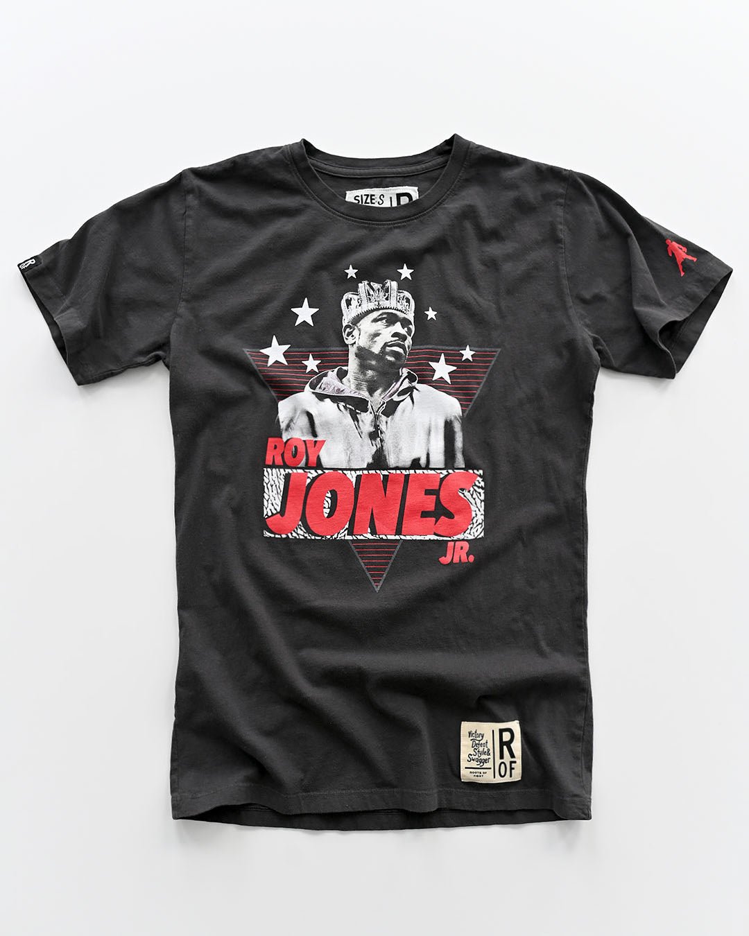 Roy Jones Jr. 9x Champ Black Tee - Roots of Fight
