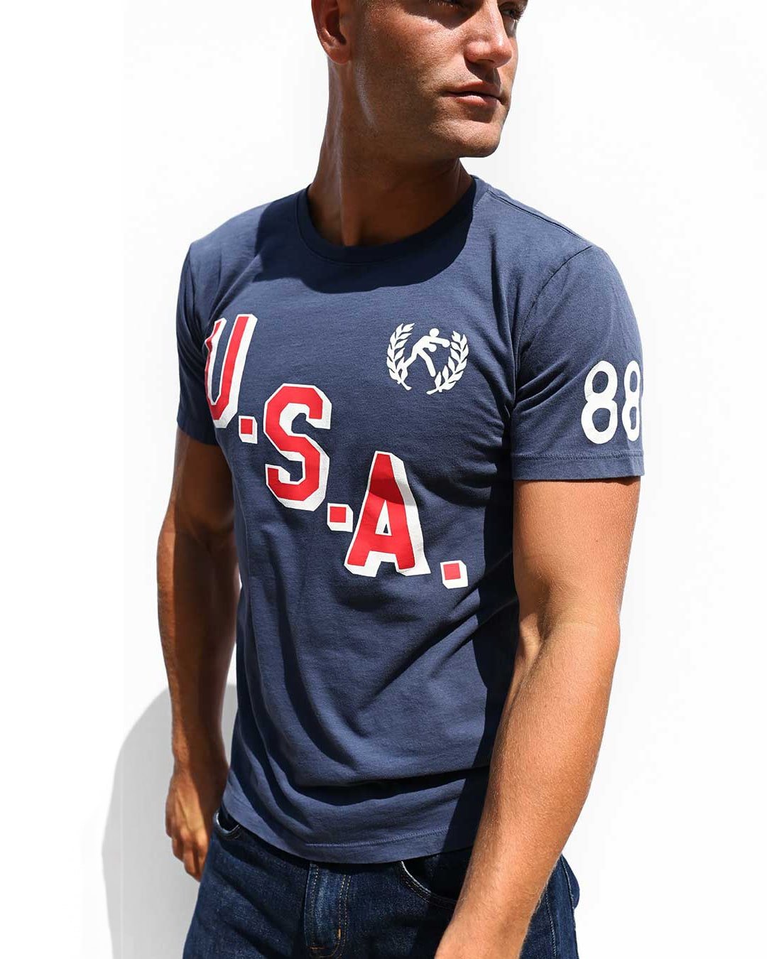 Roy Jones Jr. USA &#39;88 Navy Tee - Roots of Fight